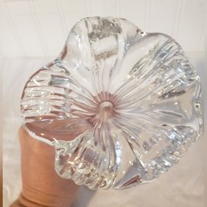 Clear Glass Single Flower Bloom Vase